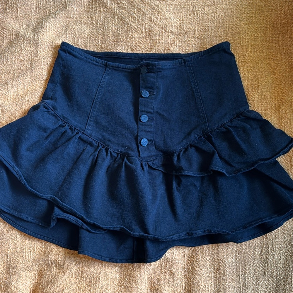 Mother Pixie Minx Jean Skirt